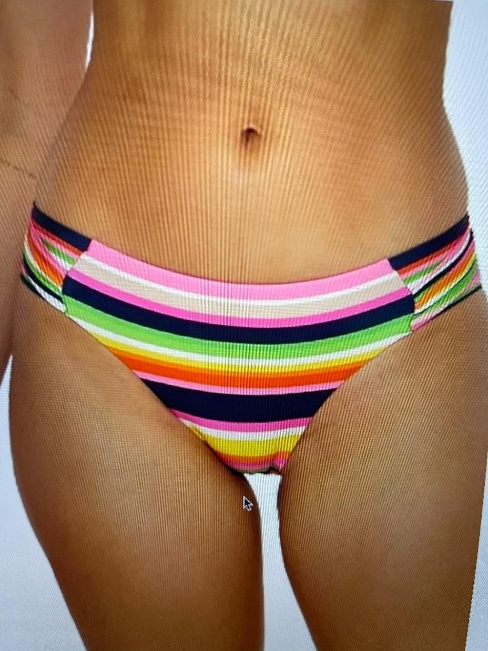 Trina Turk 'Anniversary Stripe' Tab-Side Hipster Bikini Swimsuit Bottom, Multi